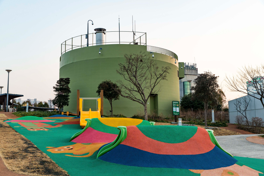 The newly refurbished rooftop garden of the ACC Children