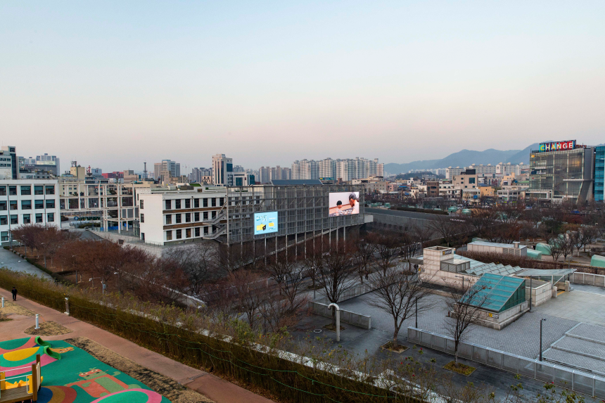 The view of Gwangju from the observation deck